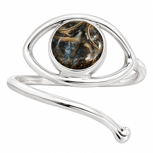 Eye Adjustable - Turtella Jasper Ring size-8 R-1254 SDR250915