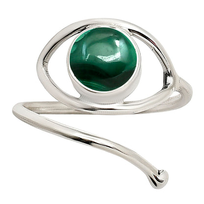 Eye Adjustable - Malachite Eye Ring size-6 R-1254 SDR250939