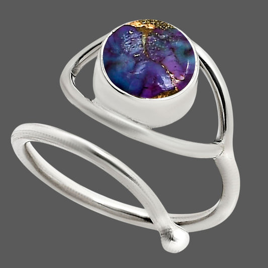 Eye Adjustable - Copper Purple Turquoise Ring size-8 R-1254 SDR250944