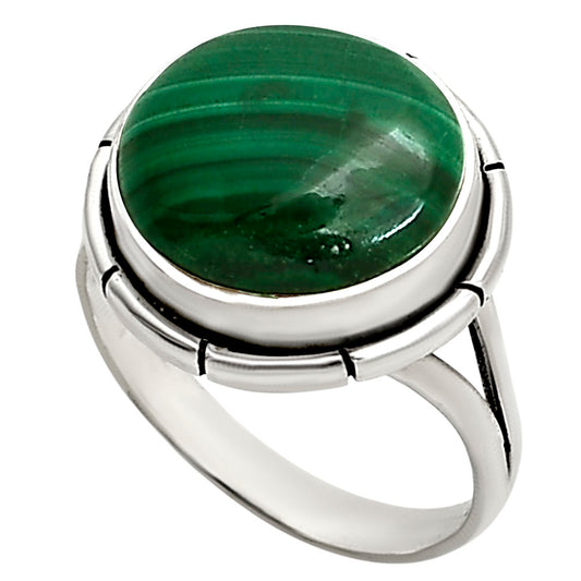Malachite Eye Ring size-8 R-1012 SDR251295