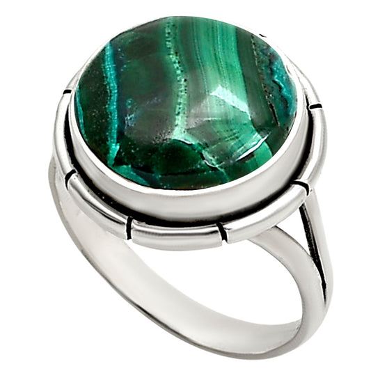 Malachite Eye Ring size-9 R-1012 SDR251300