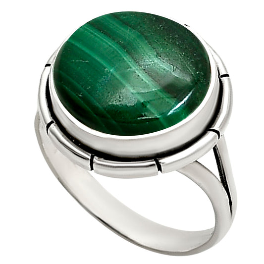 Malachite Eye Ring size-8 R-1012 SDR251303