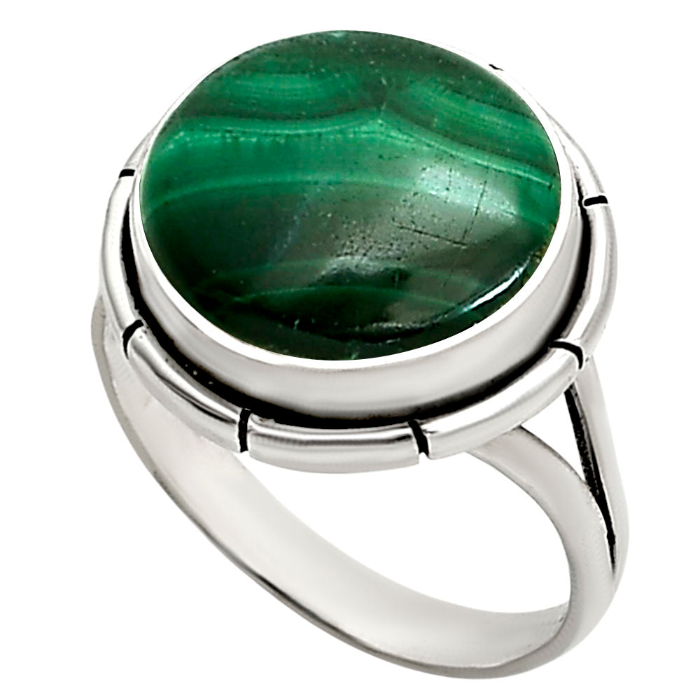 Malachite Eye Ring size-7 R-1012 SDR251305