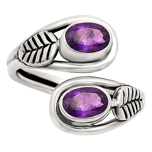 Adjustable - African Amethyst Ring size-6 R-1483 SDR251426