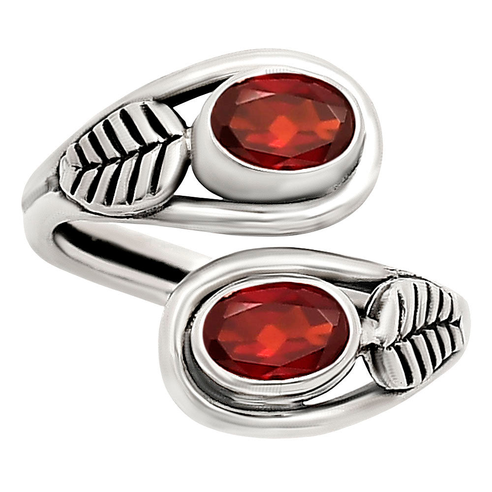 Adjustable - Hessonite Garnet Ring size-8 R-1483 SDR251448