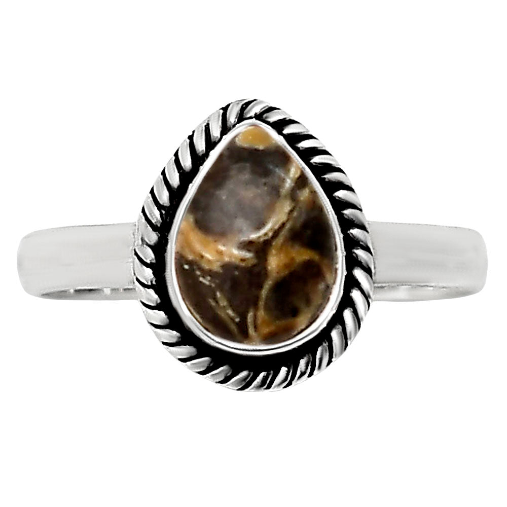 Turtella Jasper Ring size-8 R-1009 SDR251802