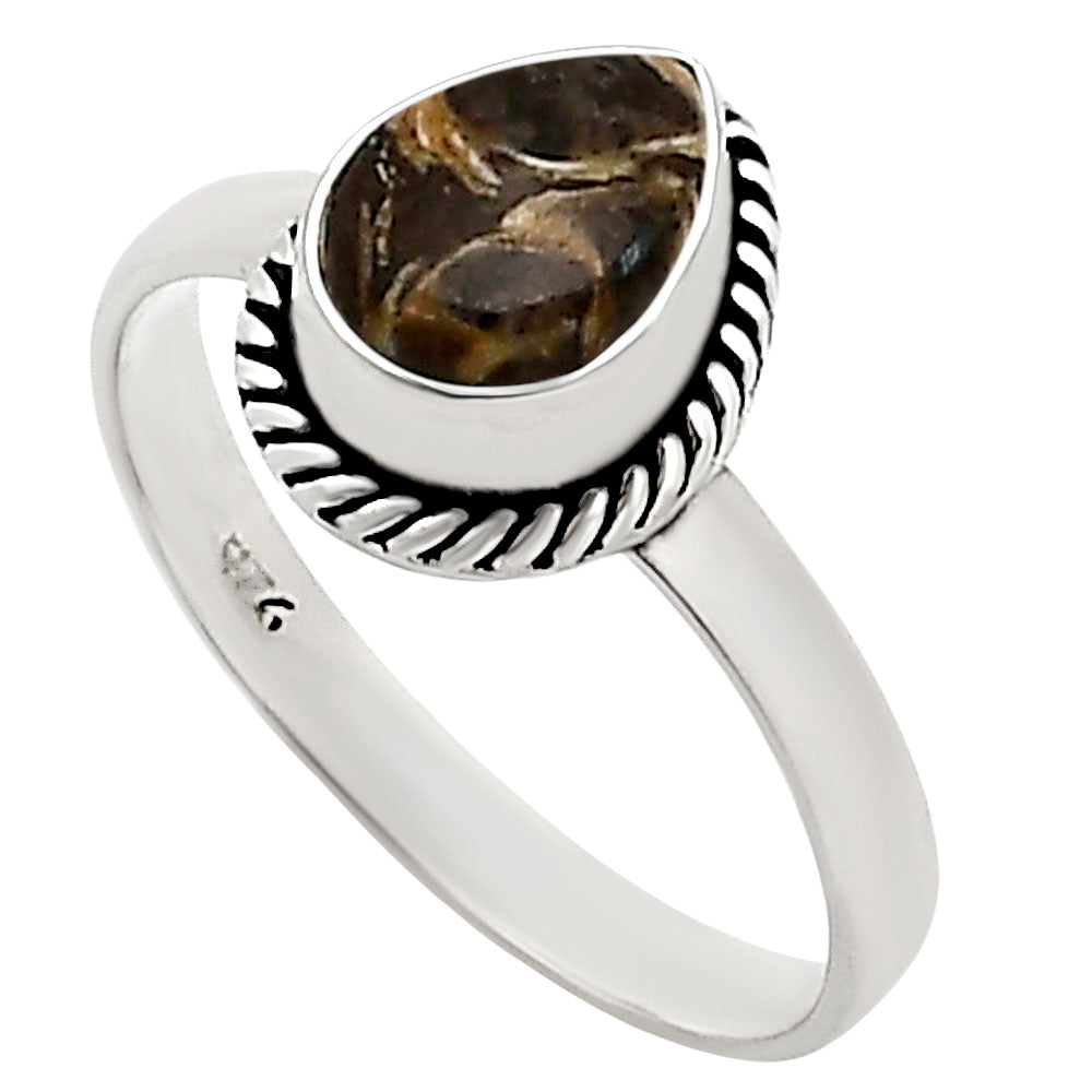 Turtella Jasper Ring size-8 R-1009 SDR251802