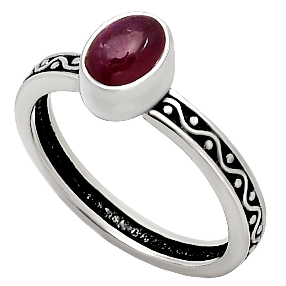 Ruby Glassfield Ring size-8 R-1213 SDR251880