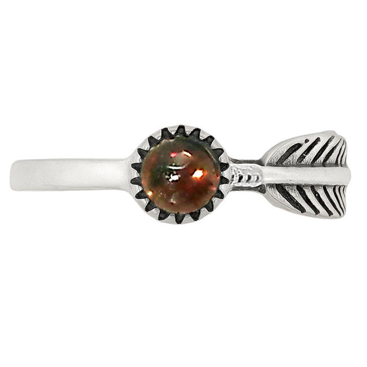 Black Ethiopian Opal Ring size-4.5 R-1042 SDR251932