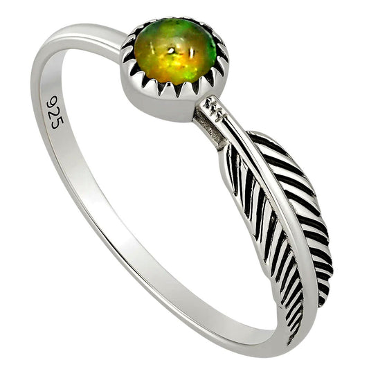 Ethiopian Opal Ring size-4.5 R-1042 SDR251940