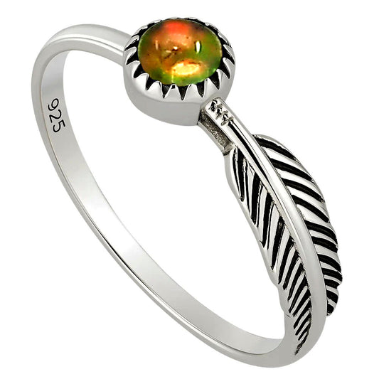 Ethiopian Opal Ring size-7.5 R-1042 SDR251941
