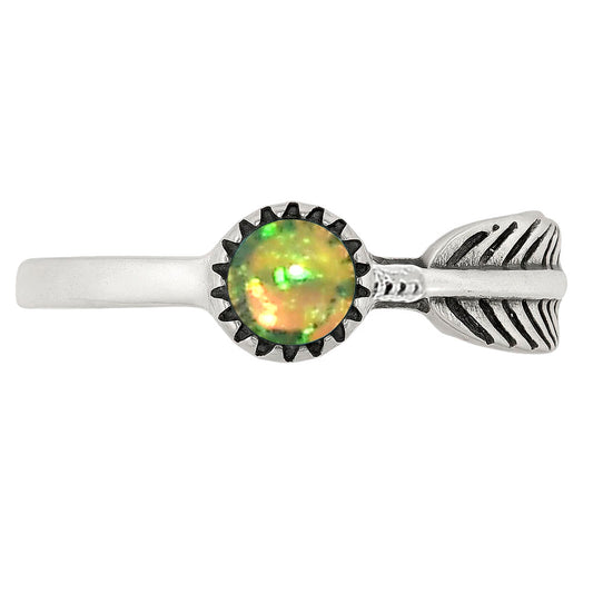 Ethiopian Opal Ring size-5.5 R-1042 SDR251943