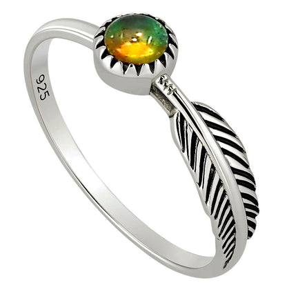 Ethiopian Opal Ring size-6.5 R-1042 SDR251945
