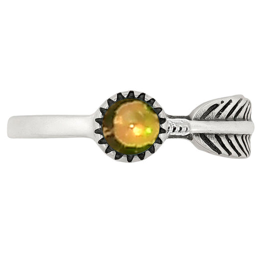 Ethiopian Opal Ring size-7.5 R-1042 SDR251946