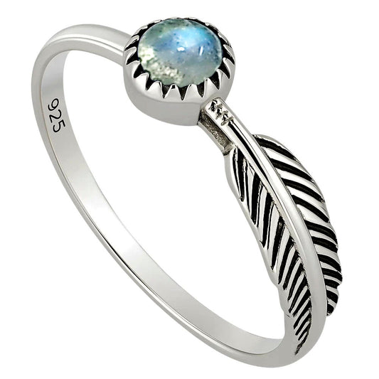 Rainbow Moonstone Ring size-7.5 R-1042 SDR251953