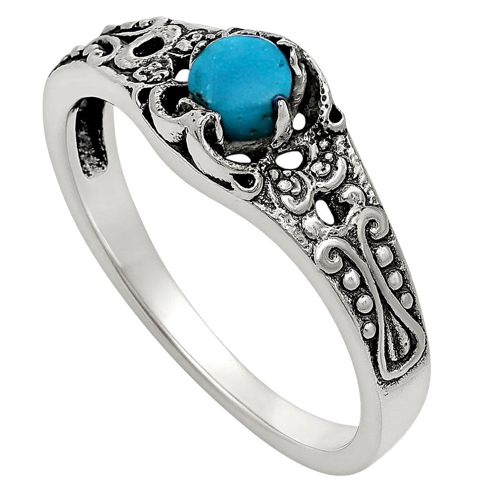 Sleeping Beauty Turquoise Ring size-6 R-1172 SDR251958