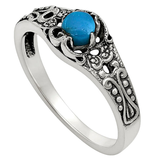 Sleeping Beauty Turquoise Ring size-6.5 R-1172 SDR251959