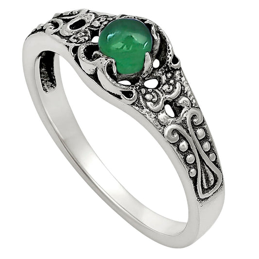 Green Onyx Ring size-6 R-1172 SDR251968