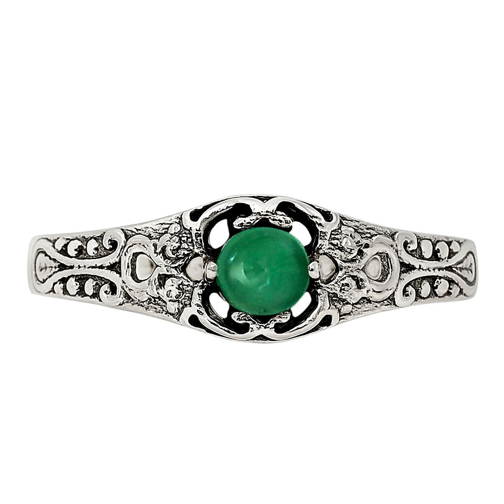 Green Onyx Ring size-7.5 R-1172 SDR251970