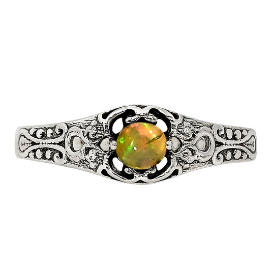 Ethiopian Opal Ring size-6 R-1172 SDR251992