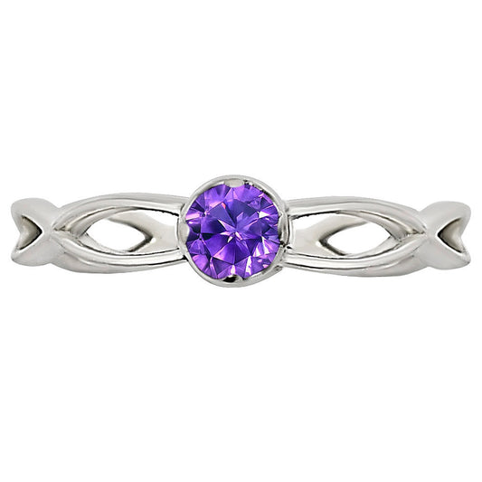 African Amethyst Ring size-8 R-1213 SDR252020