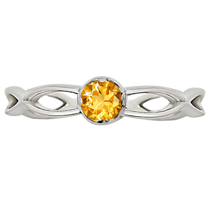 Citrine Ring size-8 R-1213 SDR252034
