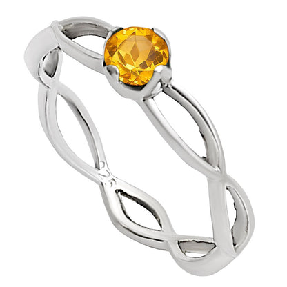 Citrine Ring size-5 R-1213 SDR252039