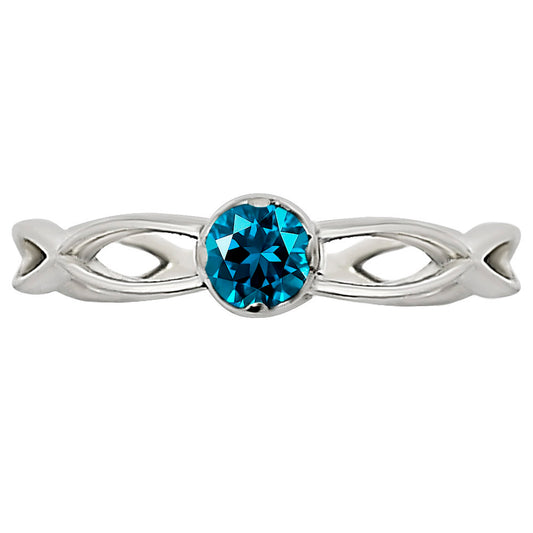 London Blue Topaz Ring size-6 R-1213 SDR252047