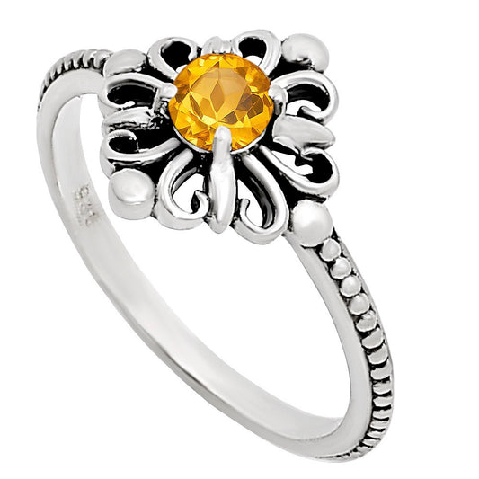 Citrine Ring size-5 R-1721 SDR252068