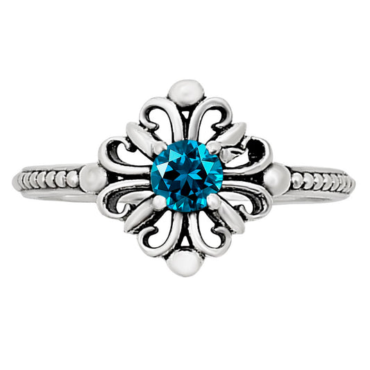 London Blue Topaz Ring size-5 R-1721 SDR252074