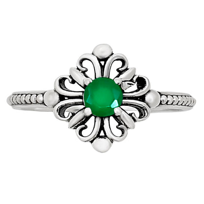 Green Onyx Ring size-7.5 R-1721 SDR252086