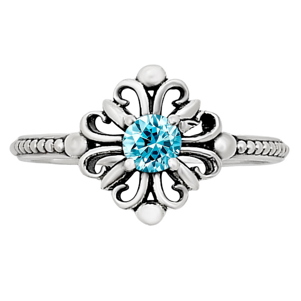 Sky Blue Topaz Ring size-5.5 R-1721 SDR252107