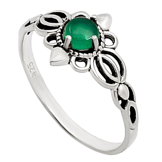 Green Onyx Ring size-7.5 R-1172 SDR252138