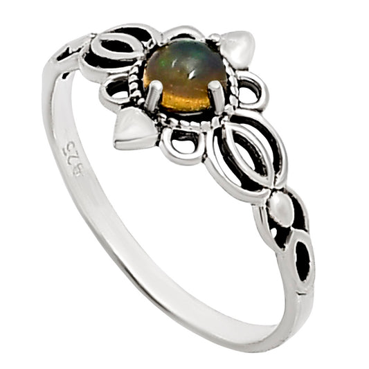 Ethiopian Opal Ring size-6 R-1172 SDR252142