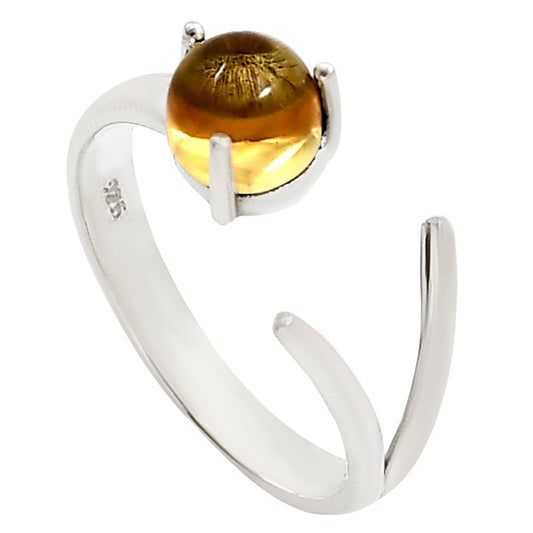 Adjustable - Citrine Ring size-7 R-1176 SDR252332