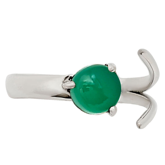 Adjustable - Green Onyx Ring size-8 R-1176 SDR252335