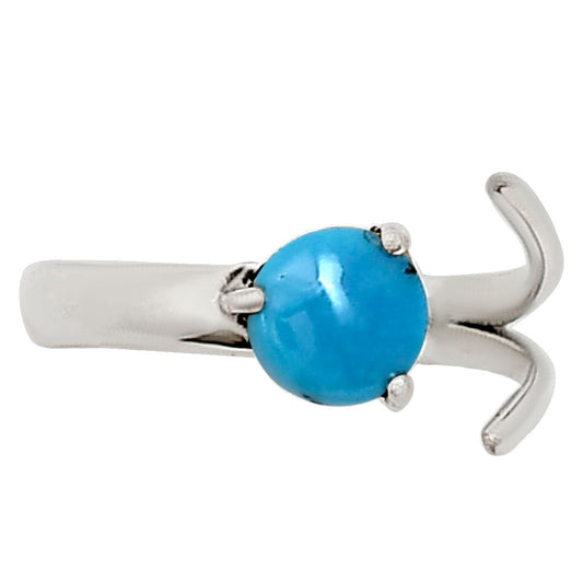 Adjustable - Sleeping Beauty Turquoise Ring size-6 R-1176 SDR252352