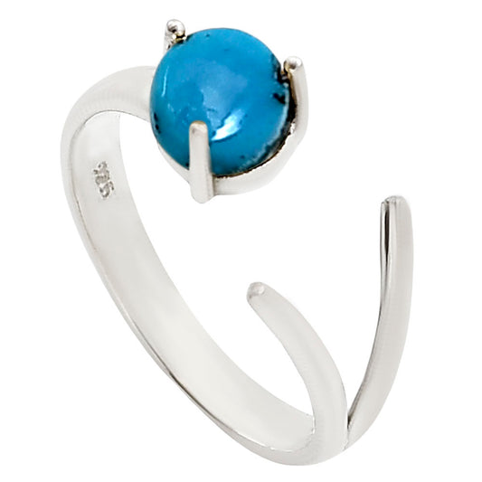 Adjustable - Sleeping Beauty Turquoise Ring size-6 R-1176 SDR252352