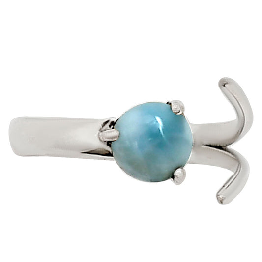 Adjustable - Larimar (Dominican Republic) Ring size-8 R-1176 SDR252363
