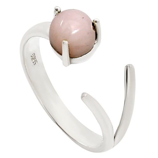 Adjustable - Pink Opal Ring size-6 R-1176 SDR252370