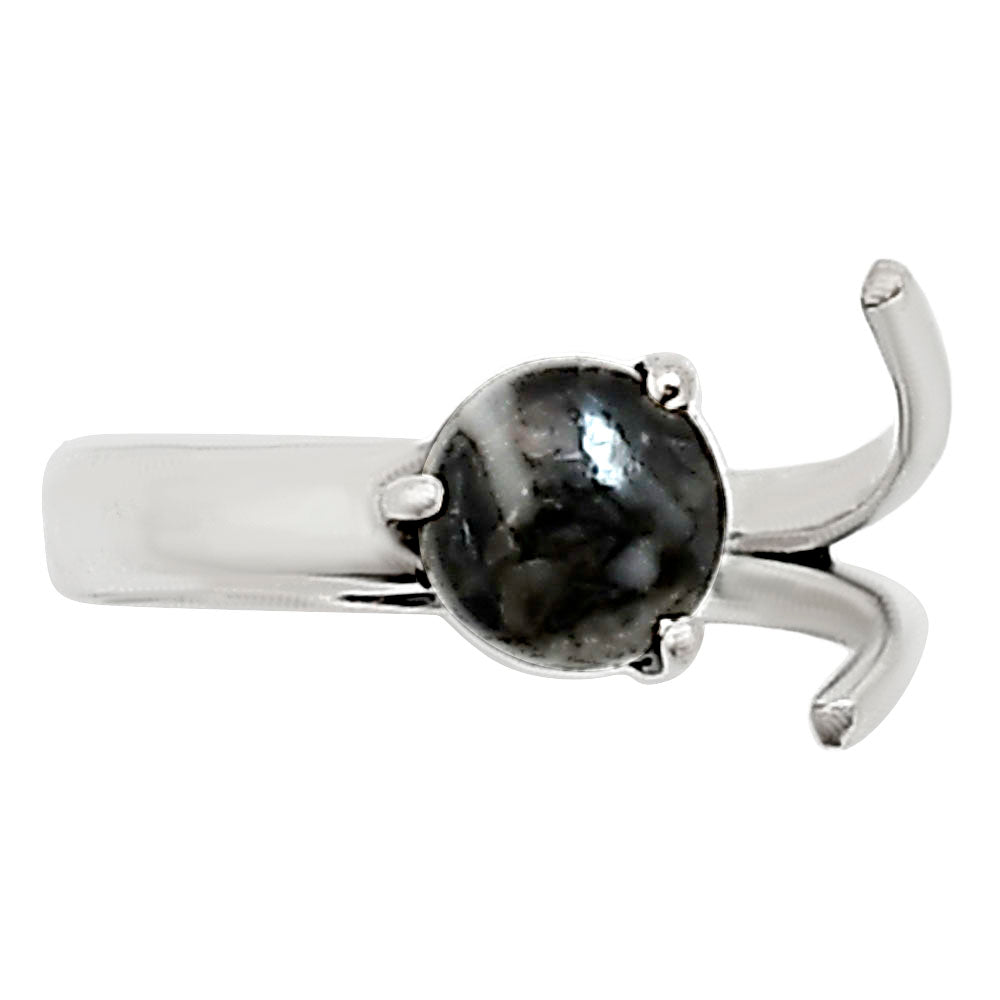 Adjustable - Mexican Cabbing Fossil Ring size-5 R-1176 SDR252383