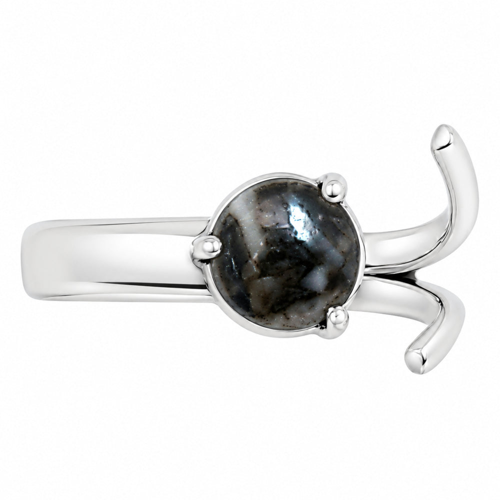 Adjustable - Mexican Cabbing Fossil Ring size-5 R-1176 SDR252383