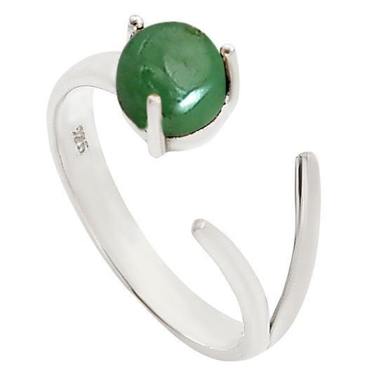 Adjustable - Chrysoprase Ring size-7 R-1176 SDR252387