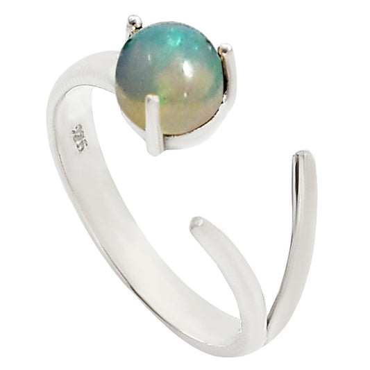 Adjustable - Ethiopian Opal Ring size-6 R-1176 SDR252388