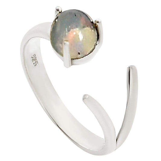 Adjustable - Ethiopian Opal Ring size-5 R-1176 SDR252391
