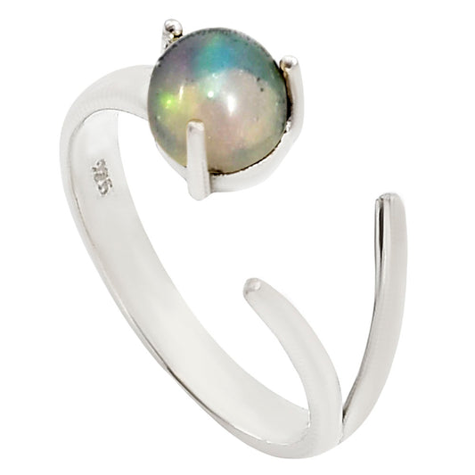 Adjustable - Ethiopian Opal Ring size-5 R-1176 SDR252392
