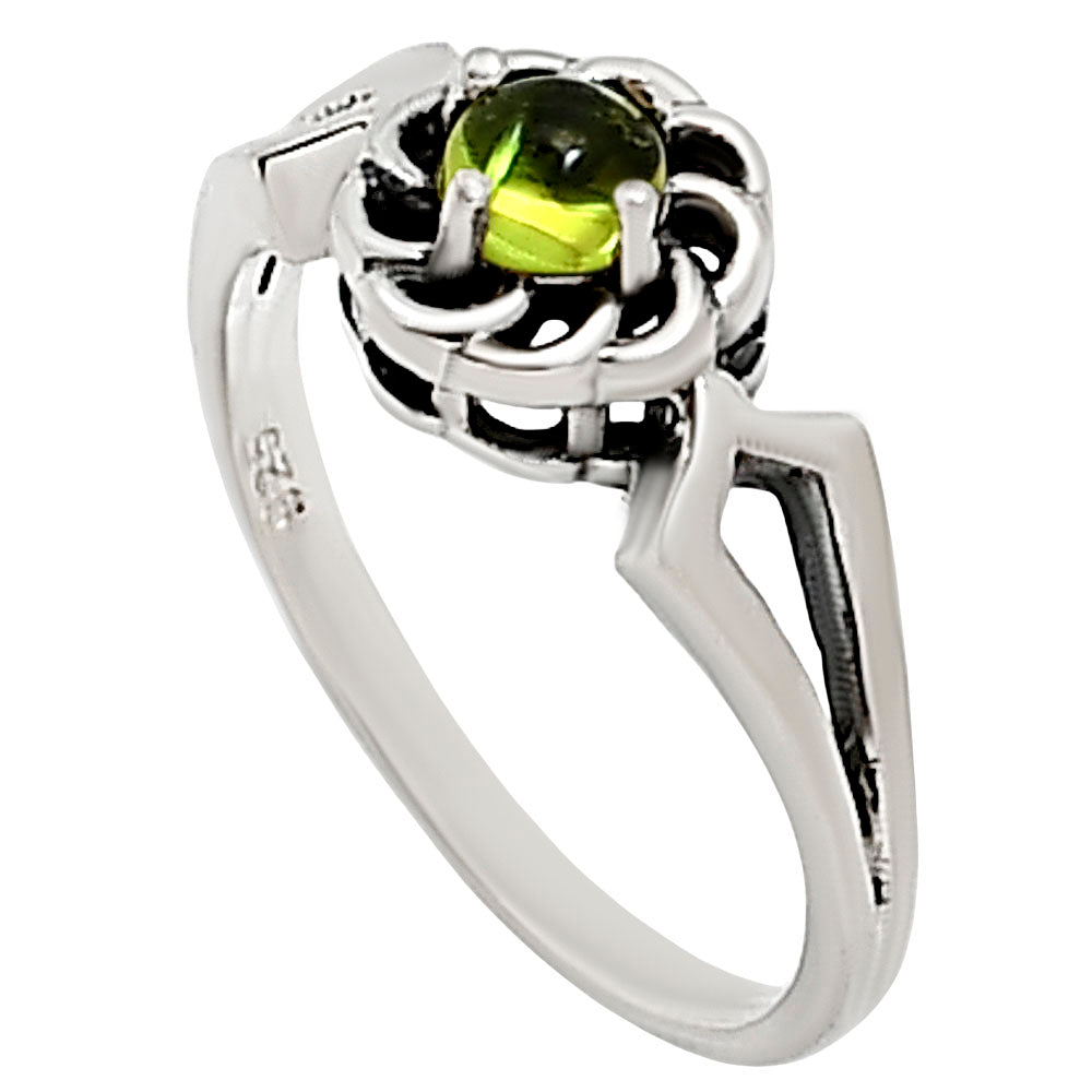 Peridot Ring size-8 R-1172 SDR252398