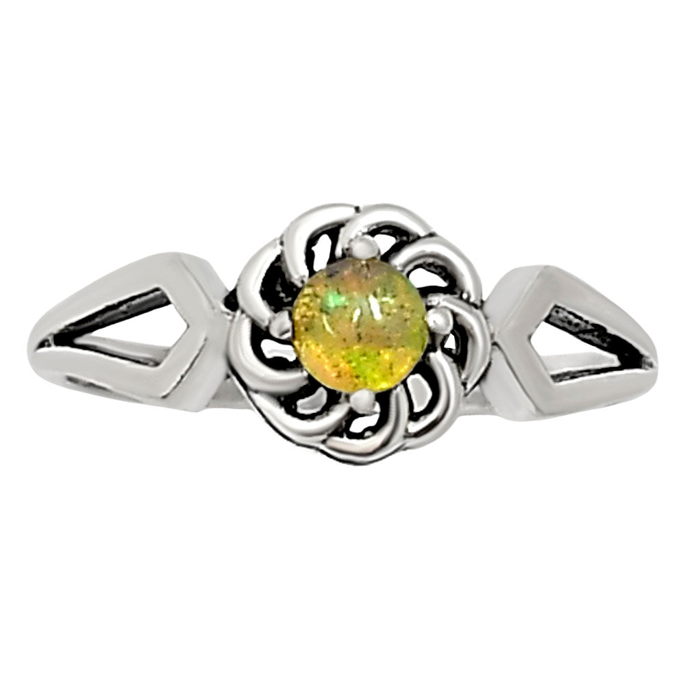 Ethiopian Opal Ring size-6 R-1172 SDR252436
