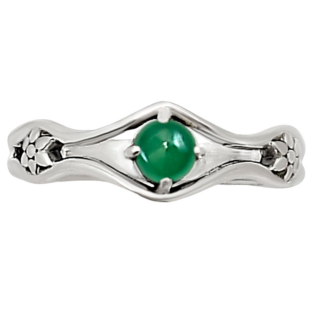 Green Onyx Ring size-4.5 R-1720 SDR252491