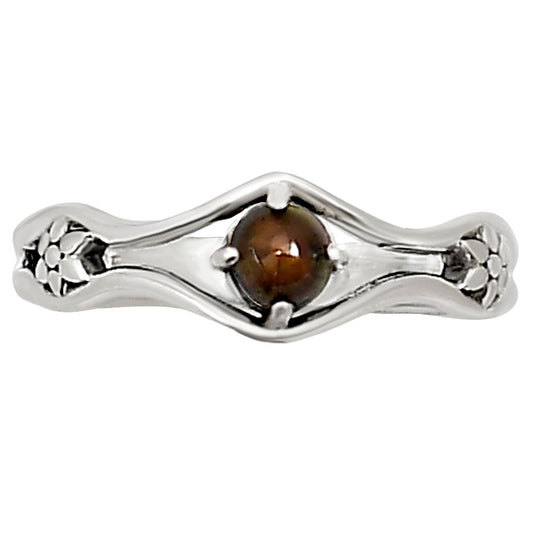 Black Ethiopian Opal Ring size-7.5 R-1720 SDR252510